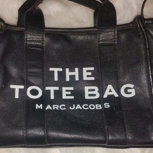 Marc Jacobs Black Tote with White Lettering